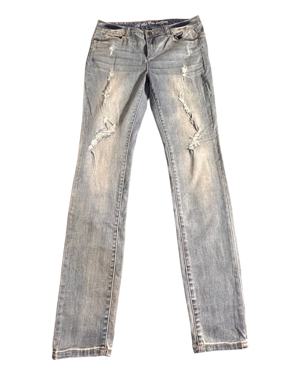 NWT Victoria's Secret "VS Mid Rise Legging" Denim Jeans 12
